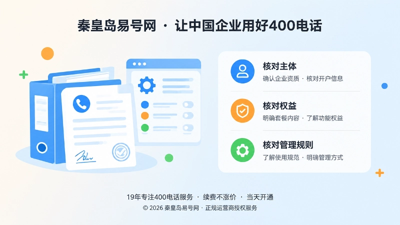 400电话办理资料核对示意图
